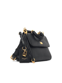 DOLCE & GABBANA Dolce & Gabbana Small 'My Sicily' Black Leather Bag Women