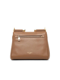 DOLCE & GABBANA Dolce & Gabbana Small 'My Sicily' Brown Leather Bag Women