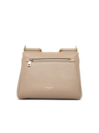 DOLCE & GABBANA Dolce & Gabbana 'My Sicily' Small Beige Leather Bag Women