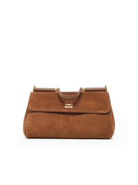 DOLCE & GABBANA Dolce & Gabbana Medium 'My Sicily' Brown Suede Bag Women