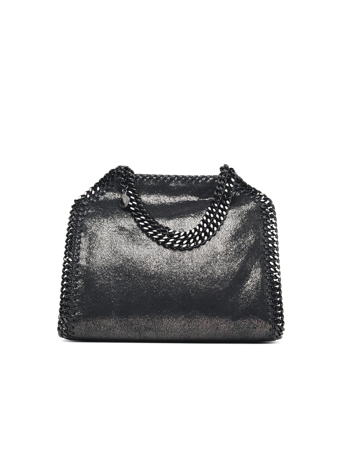 STELLA McCARTNEY Stella Mccartney 'Falabella Tote' Mini Bag In Dark Navy Shiny Dotted Eco Women