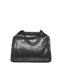 STELLA McCARTNEY Stella Mccartney 'Falabella Tote' Mini Bag In Dark Navy Shiny Dotted Eco Women