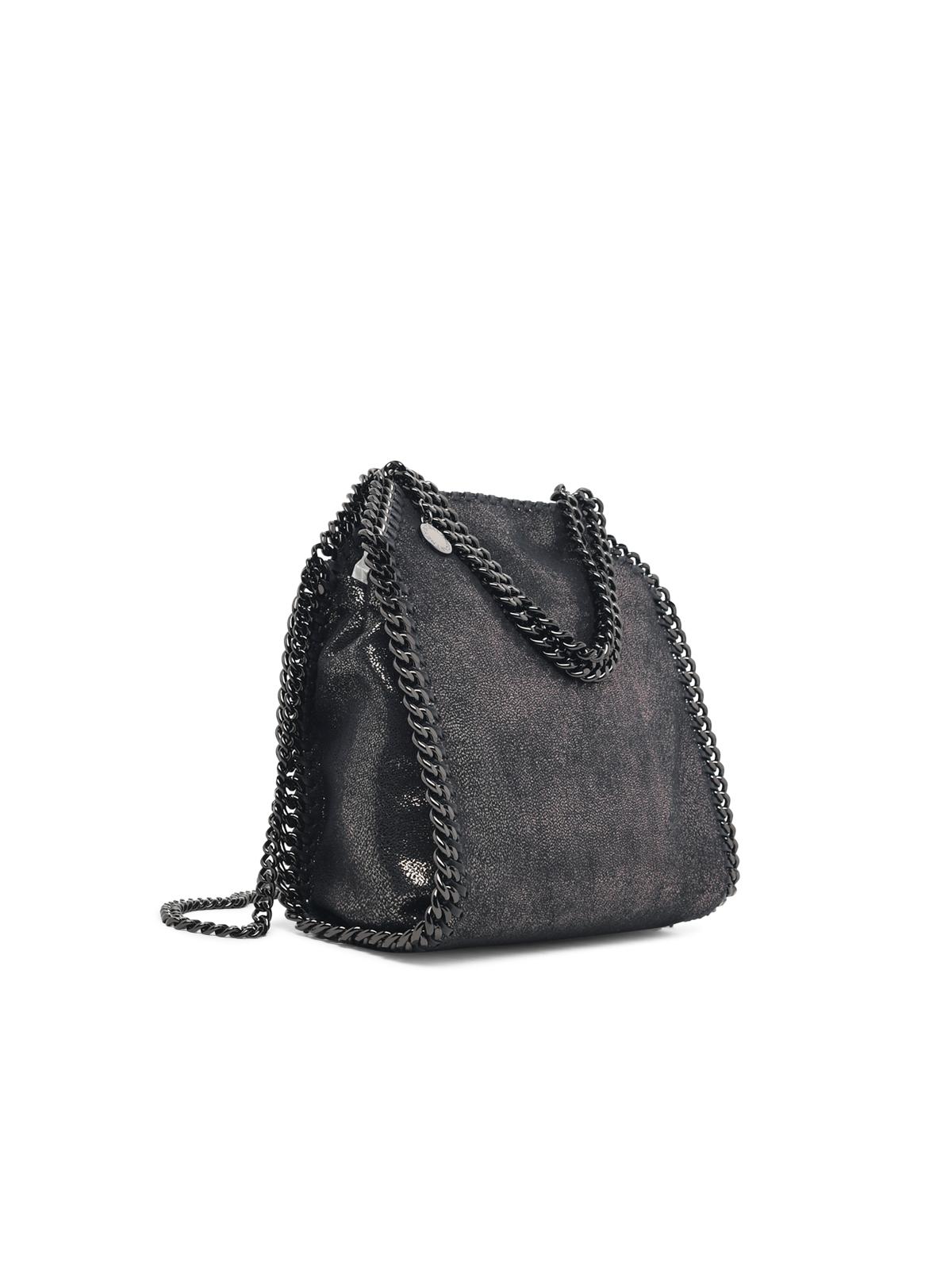 STELLA McCARTNEY Stella Mccartney 'Falabella Tote' Mini Bag In Dark Navy Shiny Dotted Eco Women