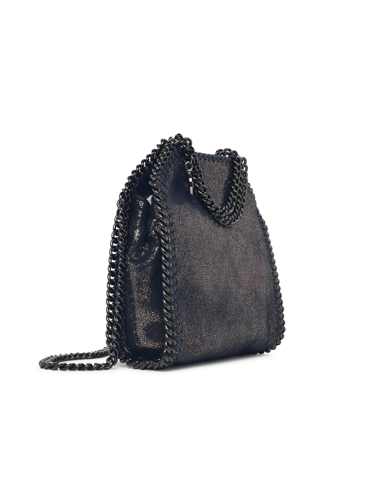 STELLA McCARTNEY Stella Mccartney 'Tiny Falabella' Bag In 'Shaggy Deer' Navy Women