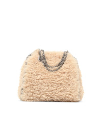 STELLA McCARTNEY Stella Mccartney Mini 'Falabella' Bag In Ivory 'Eco Alter Shearling' Women