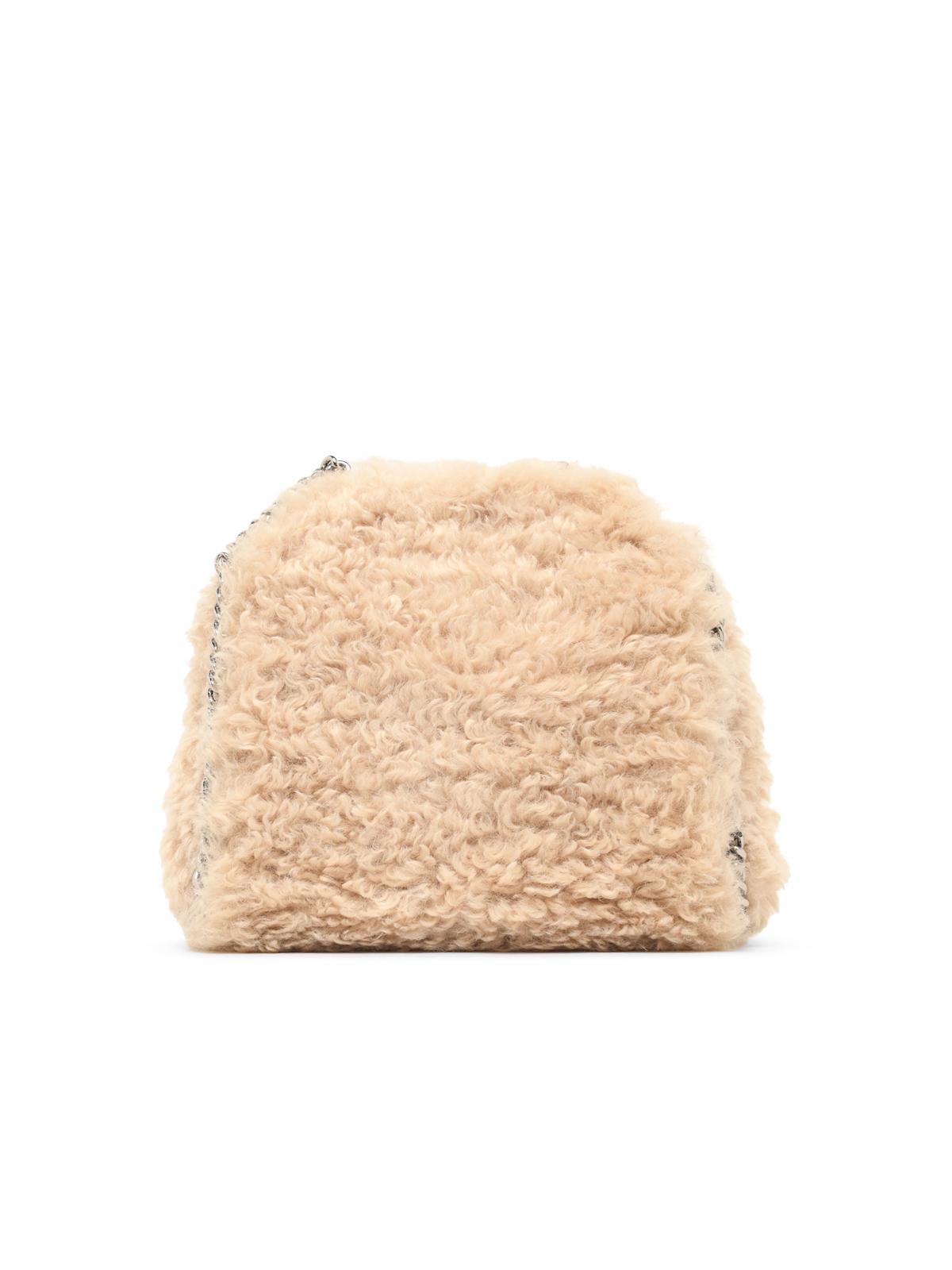 STELLA McCARTNEY Stella Mccartney Mini 'Falabella' Bag In Ivory 'Eco Alter Shearling' Women