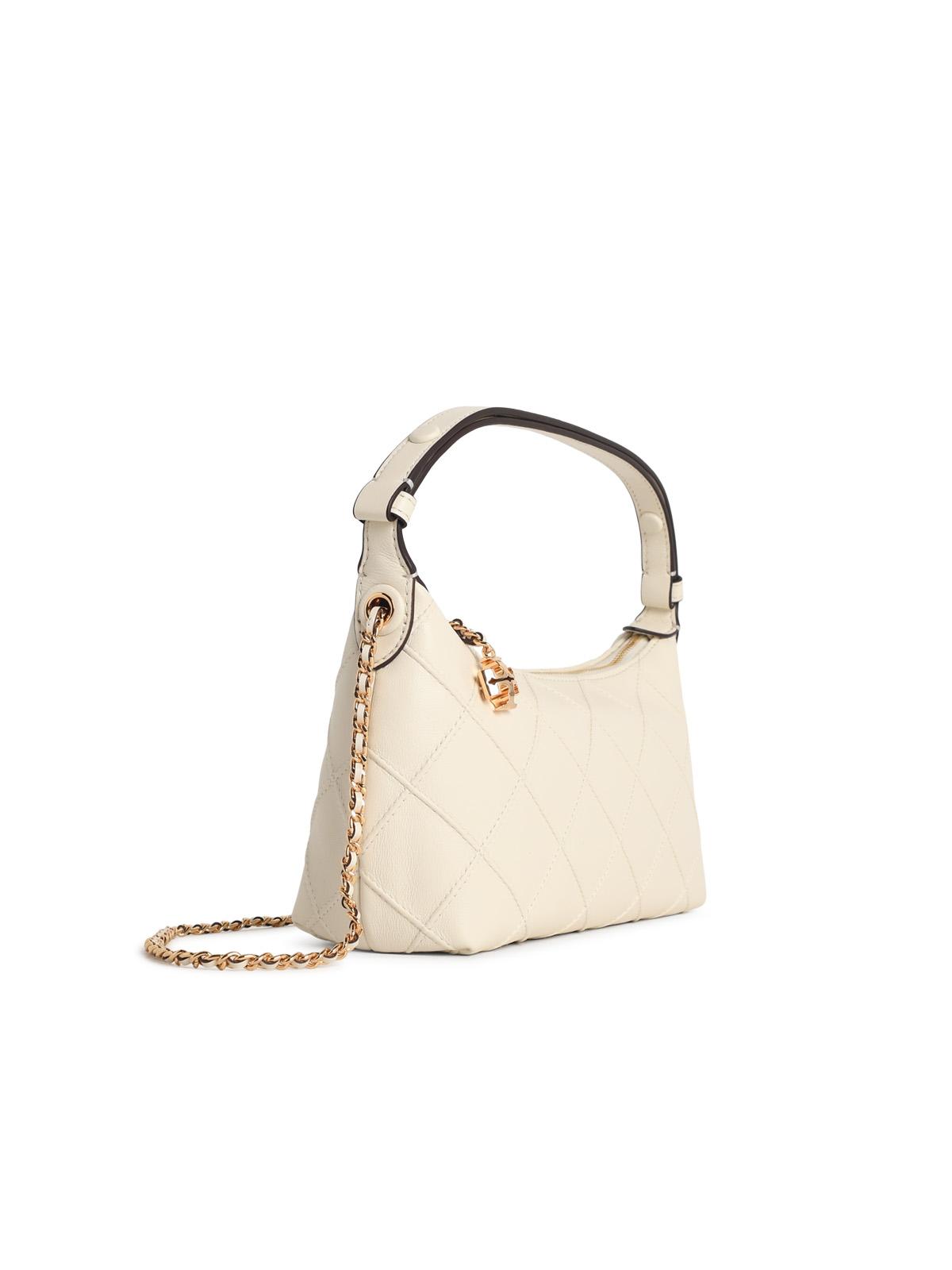 TORY BURCH Tory Burch 'Fleming' Mini Clutch Bag In Light Cream Nappa Leather Women