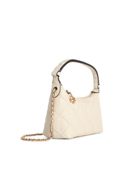 TORY BURCH Tory Burch 'Fleming' Mini Clutch Bag In Light Cream Nappa Leather Women