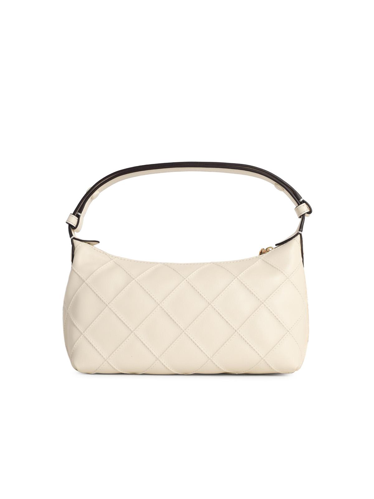 TORY BURCH Tory Burch 'Fleming' Mini Clutch Bag In Light Cream Nappa Leather Women