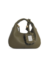 GANNI Ganni Green Eco Leather Mini Hobo Bag Women