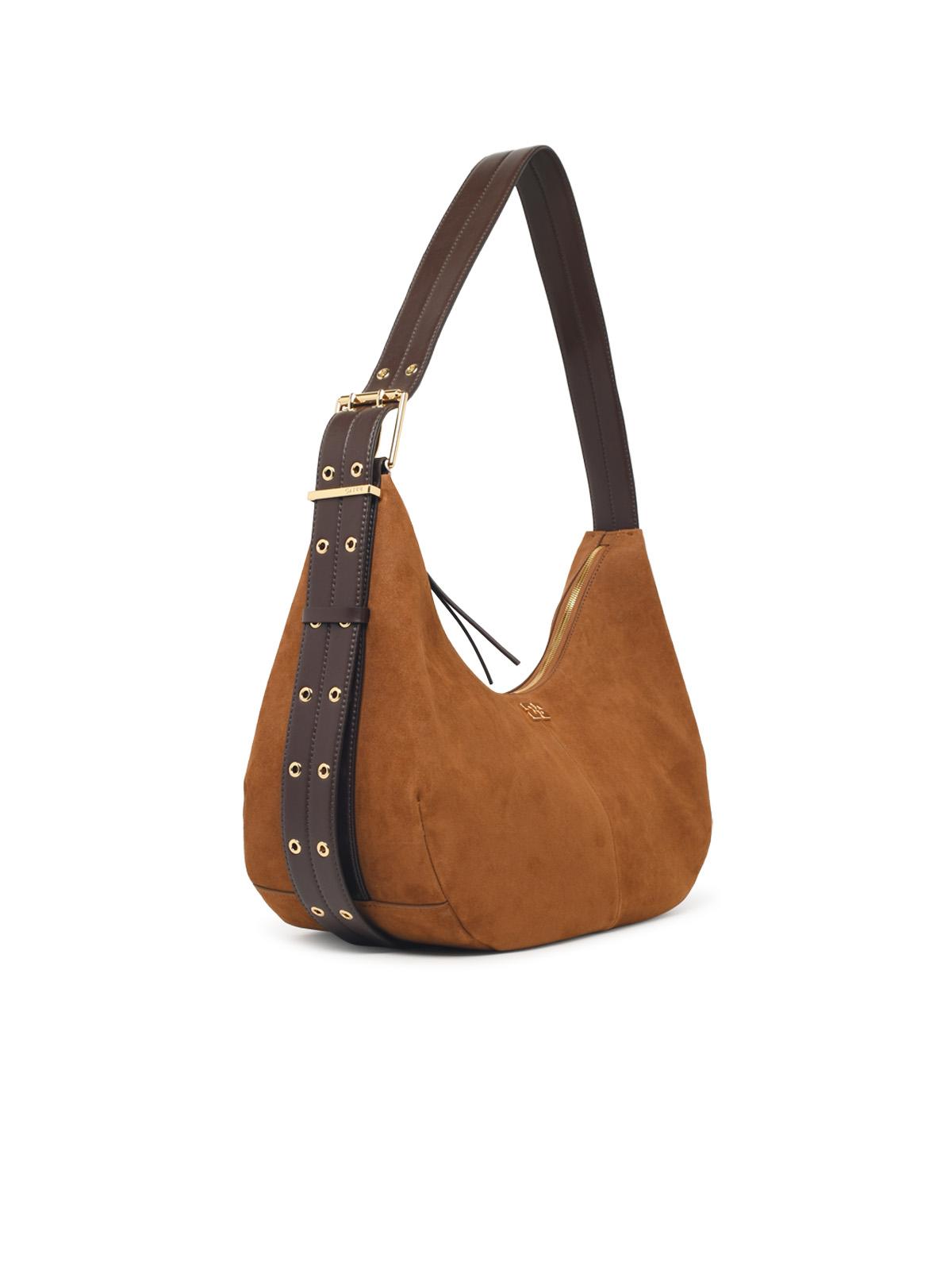 GANNI Ganni 'Hobo Belt' Brown Suede Bag Women
