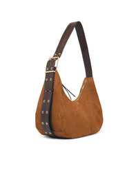 GANNI Ganni 'Hobo Belt' Brown Suede Bag Women