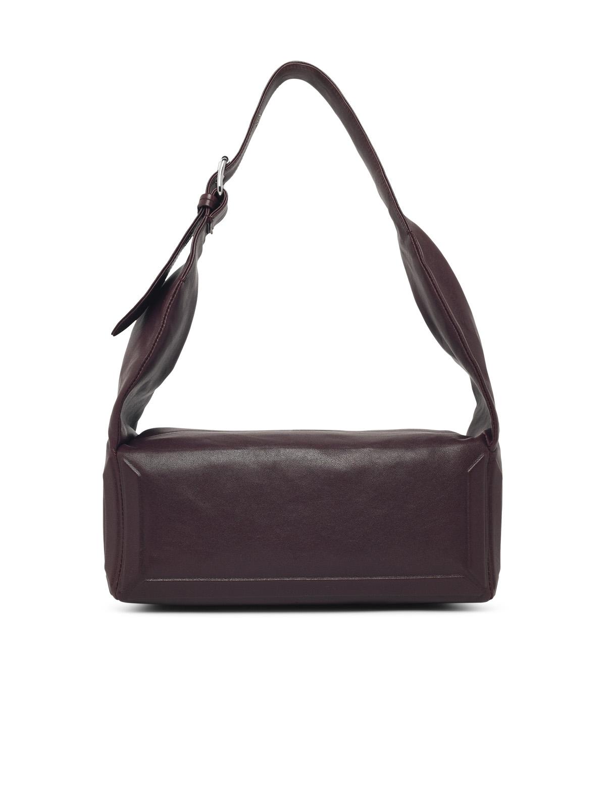MAISON MARGIELA Maison Margiela Medium 'Box Eas West' Burgundy Leather Bag Women