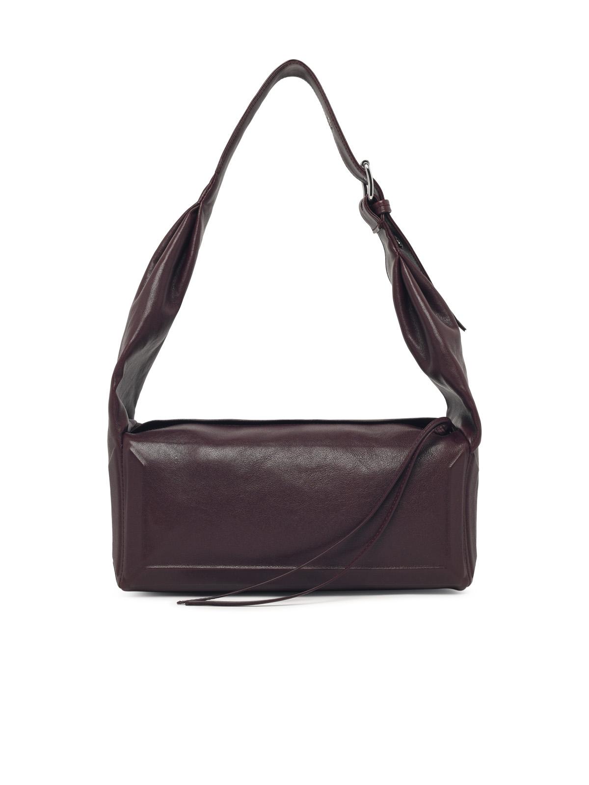 MAISON MARGIELA Maison Margiela Medium 'Box Eas West' Burgundy Leather Bag Women