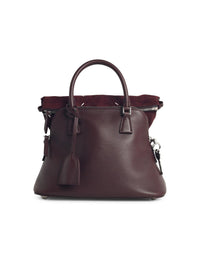 Maison Margiela Burgundy Leather 5Ac Soft' Mini Bag Women