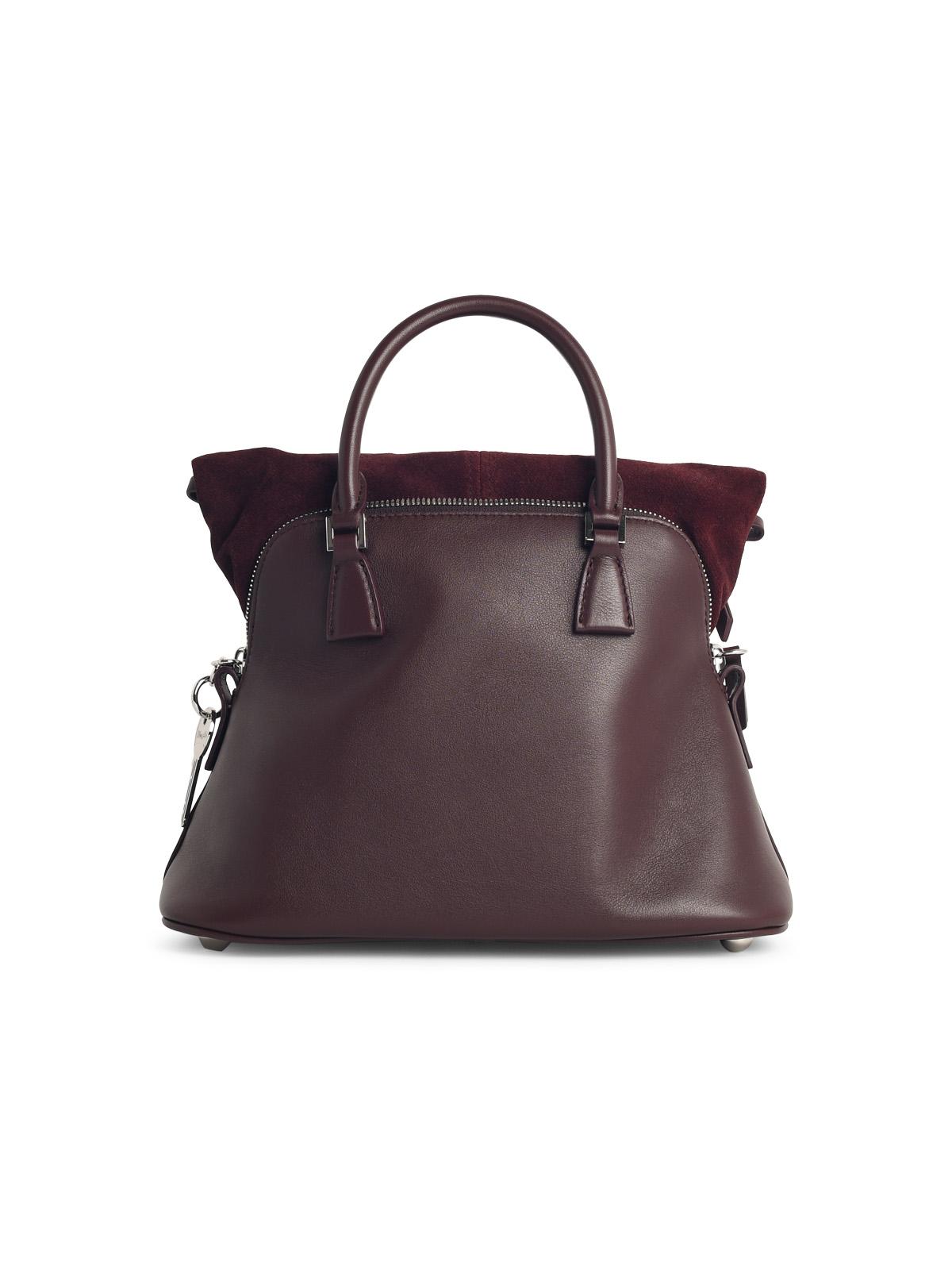 Maison Margiela Burgundy Leather 5Ac Soft' Mini Bag Women