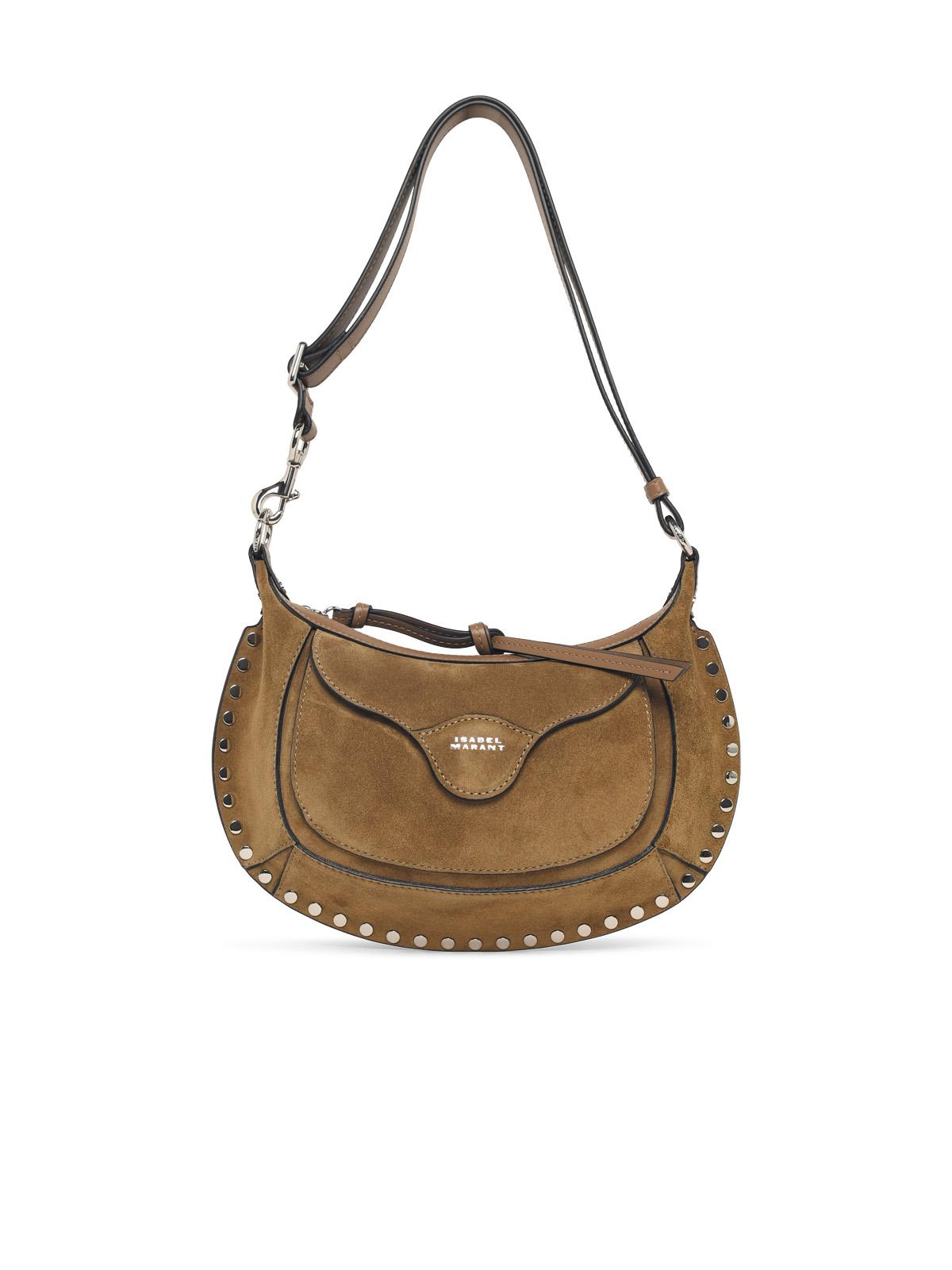 Isabel Marant 'Oskan Moon' Beige Suede Bag Women