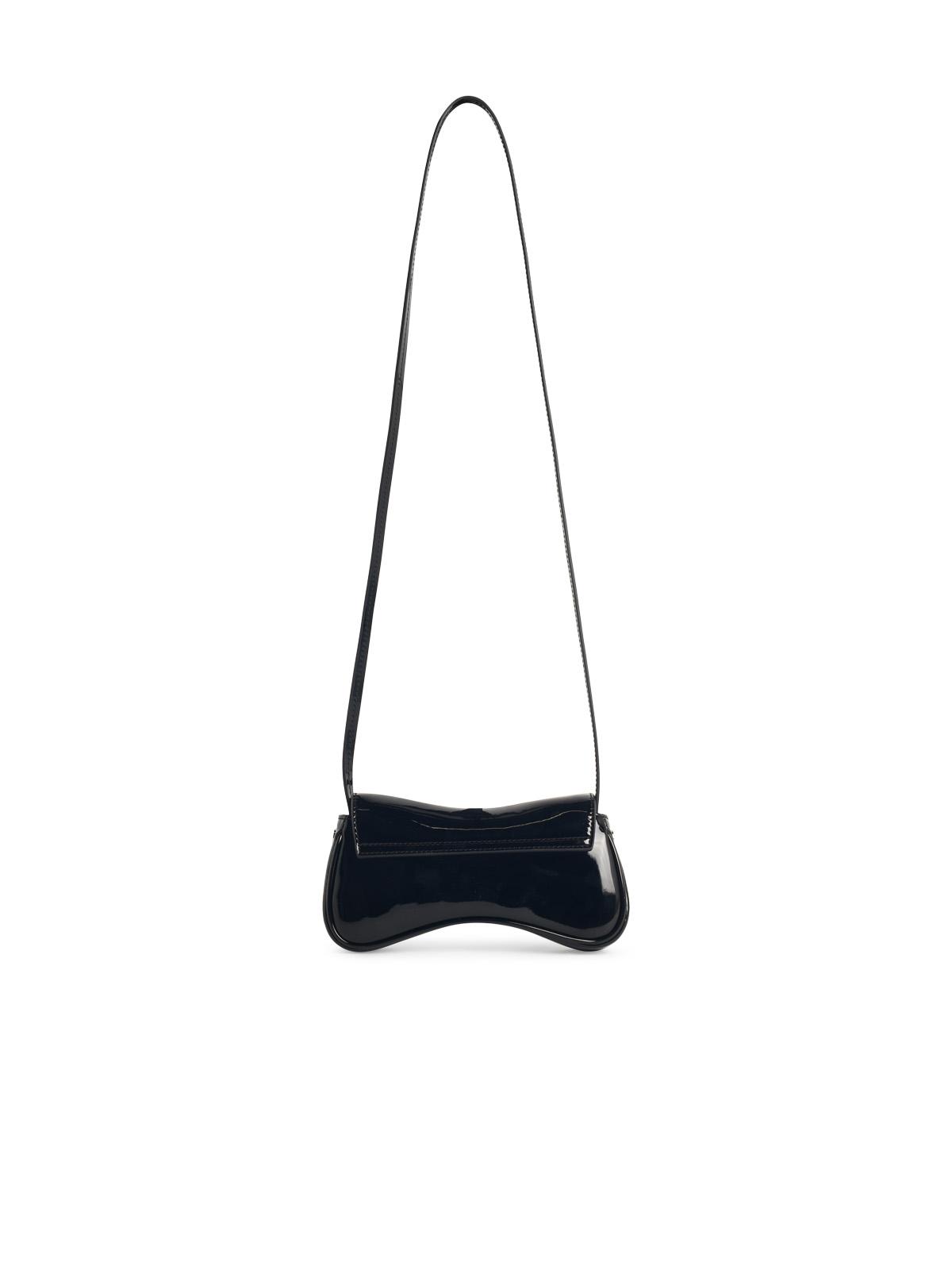DIESEL Diesel 'Play Xs' Crossbody Bag In Glossy Black Polyurethane Women