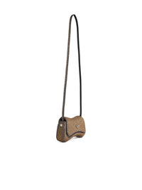 DIESEL Diesel 'Play' Small Crossbody Bag In Gold Polyester Blend Women