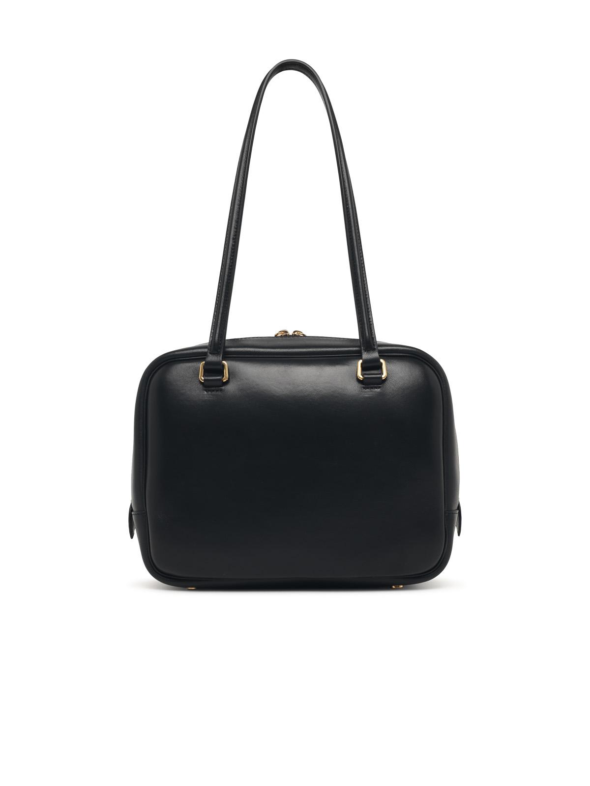 JIL SANDER Jil Sander Medium 'Vision' Black Leather Bag Women