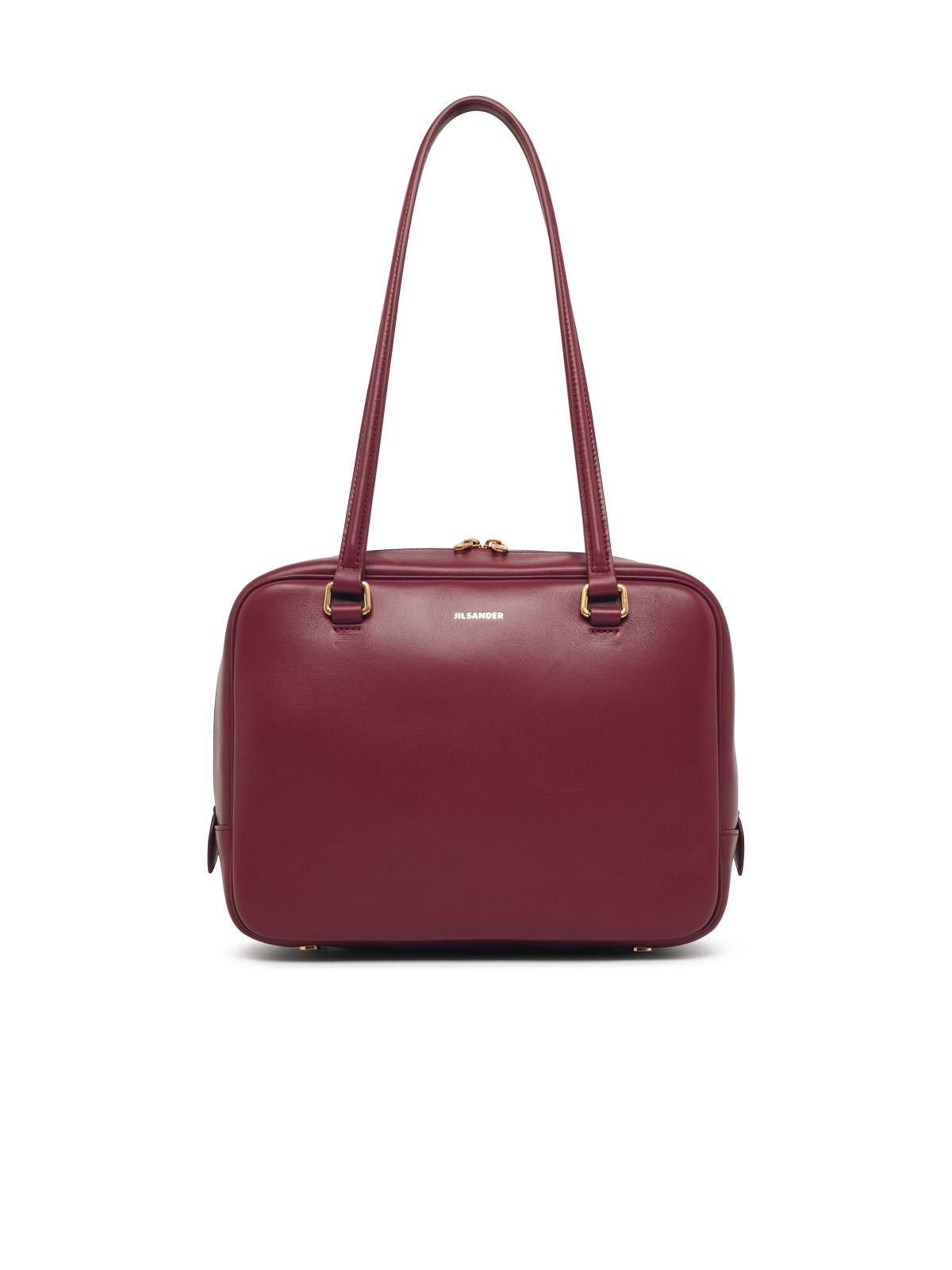 JIL SANDER Jil Sander Medium 'Vision' Burgundy Leather Bag Women