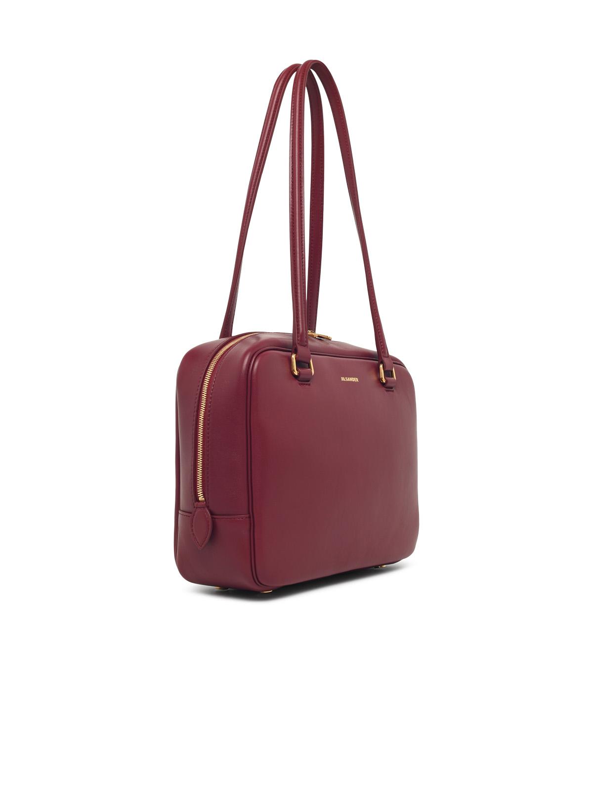 JIL SANDER Jil Sander Medium 'Vision' Burgundy Leather Bag Women