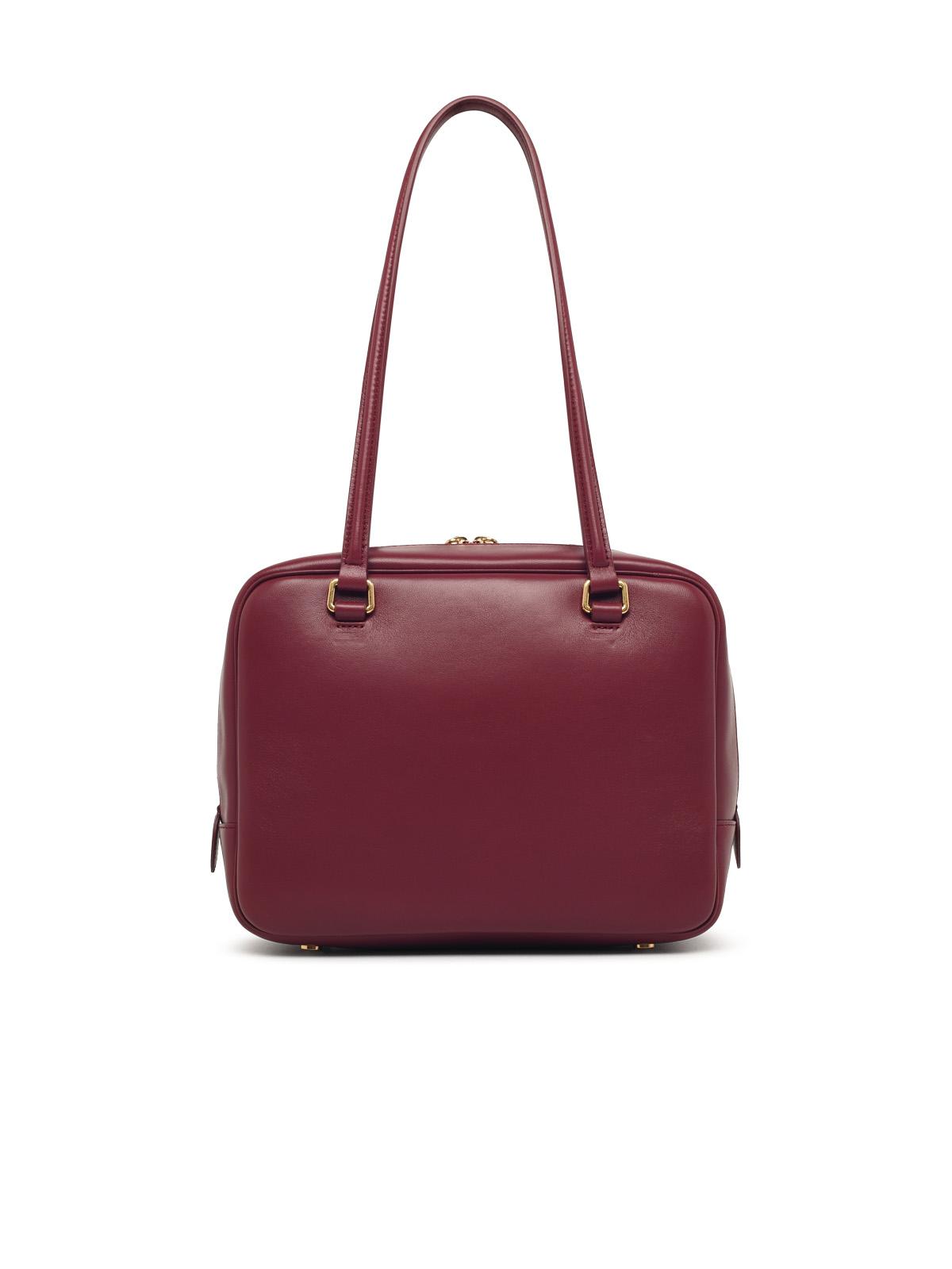 JIL SANDER Jil Sander Medium 'Vision' Burgundy Leather Bag Women