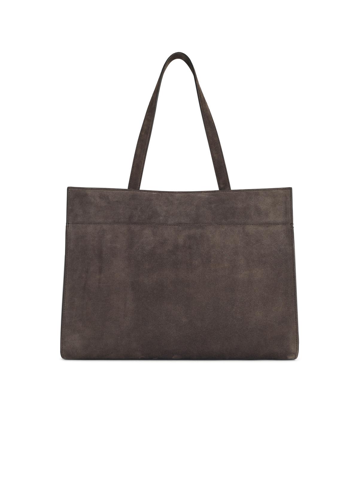 KHAITE Khaite 'Crosby' Suede Cocoa Bag Women