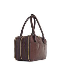 MARNI Marni 'Boxyne' 'Sudan' Small Brown Leather Bag Women