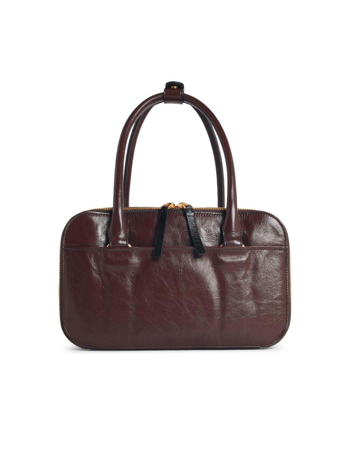 MARNI Marni 'Boxyne' 'Sudan' Small Brown Leather Bag Women