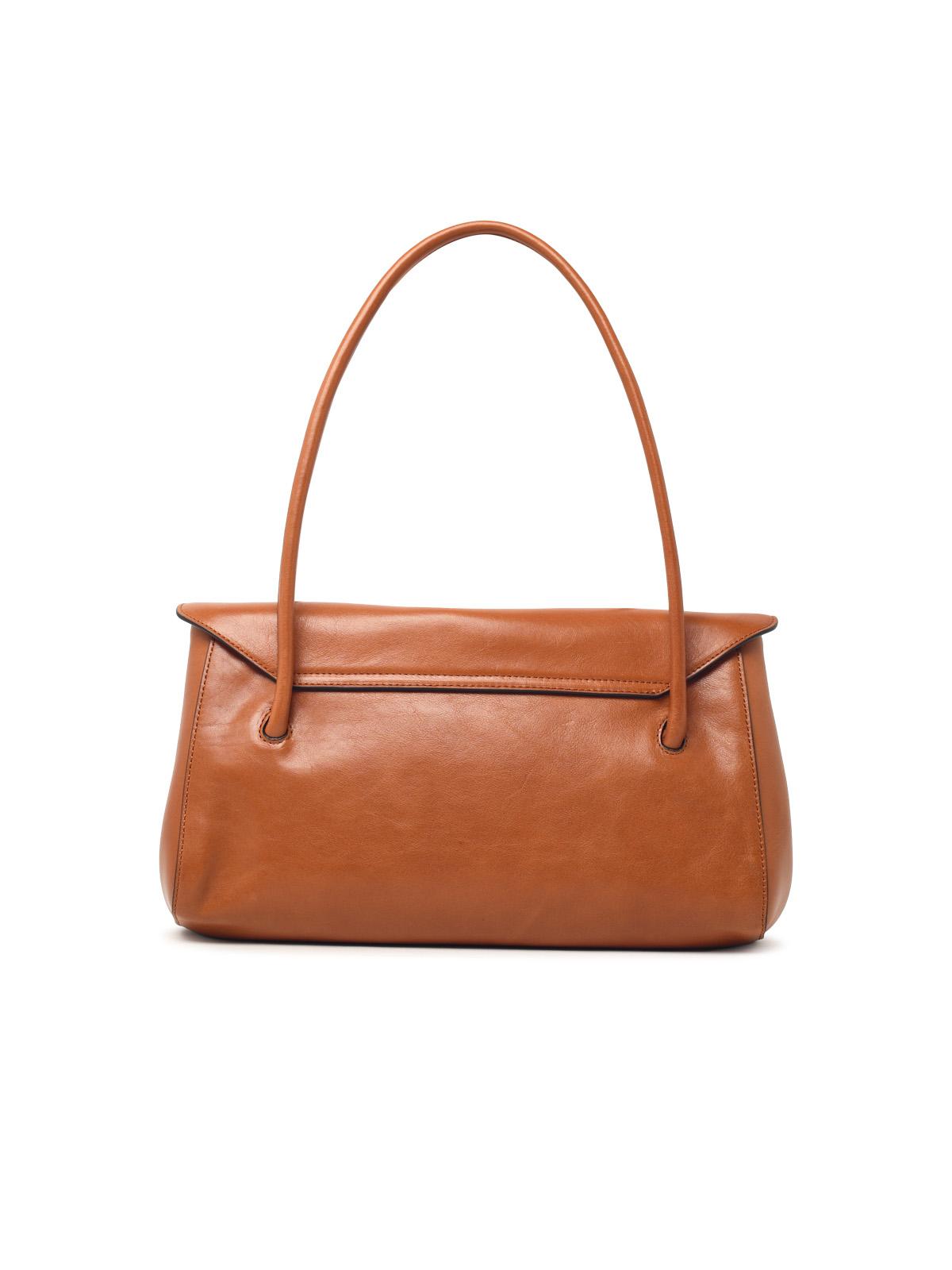 MARNI Marni 'E/W' Brown Leather Shoulder Bag Women
