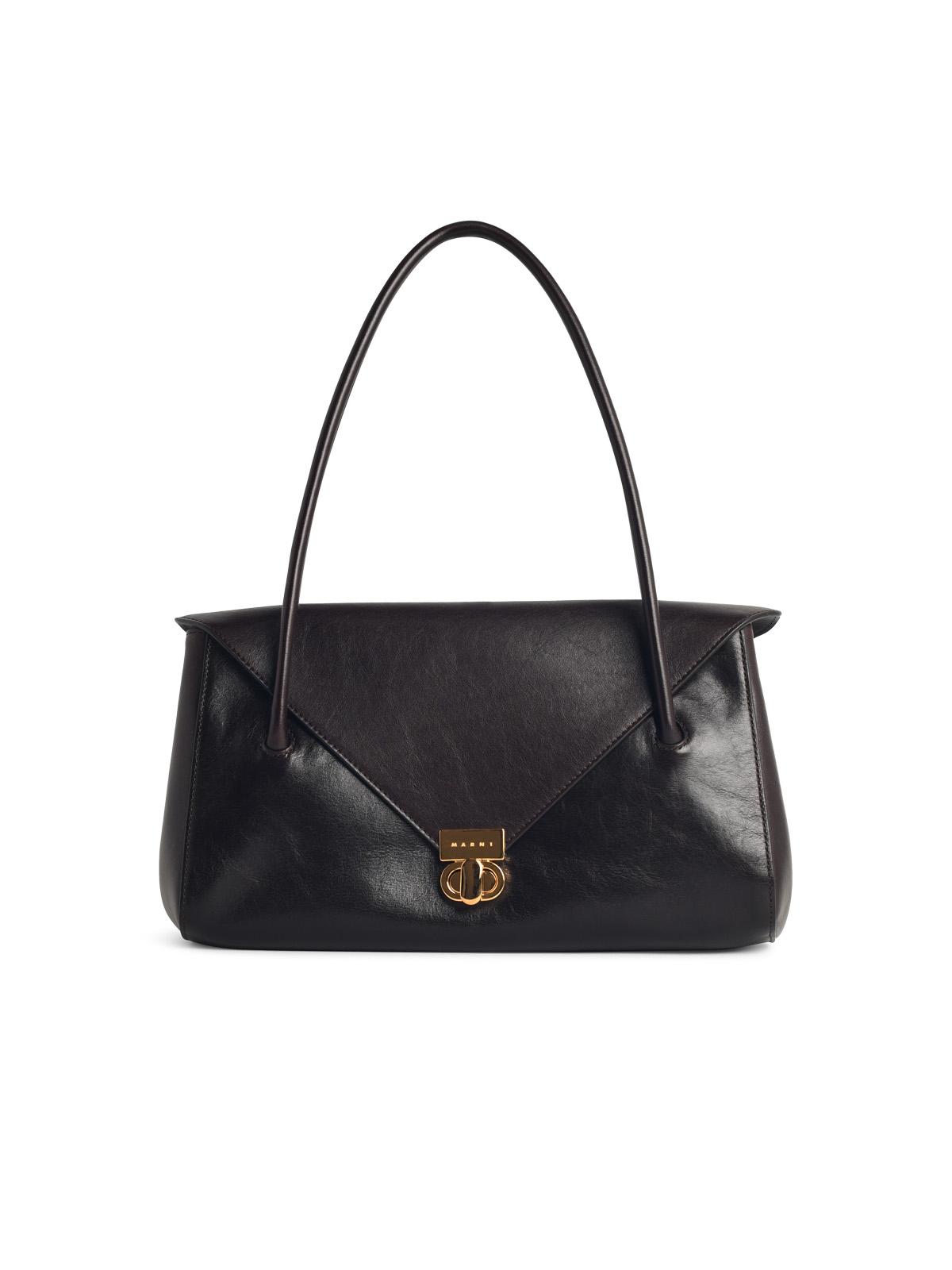 MARNI Marni 'East West' Brown Leather Bag Women