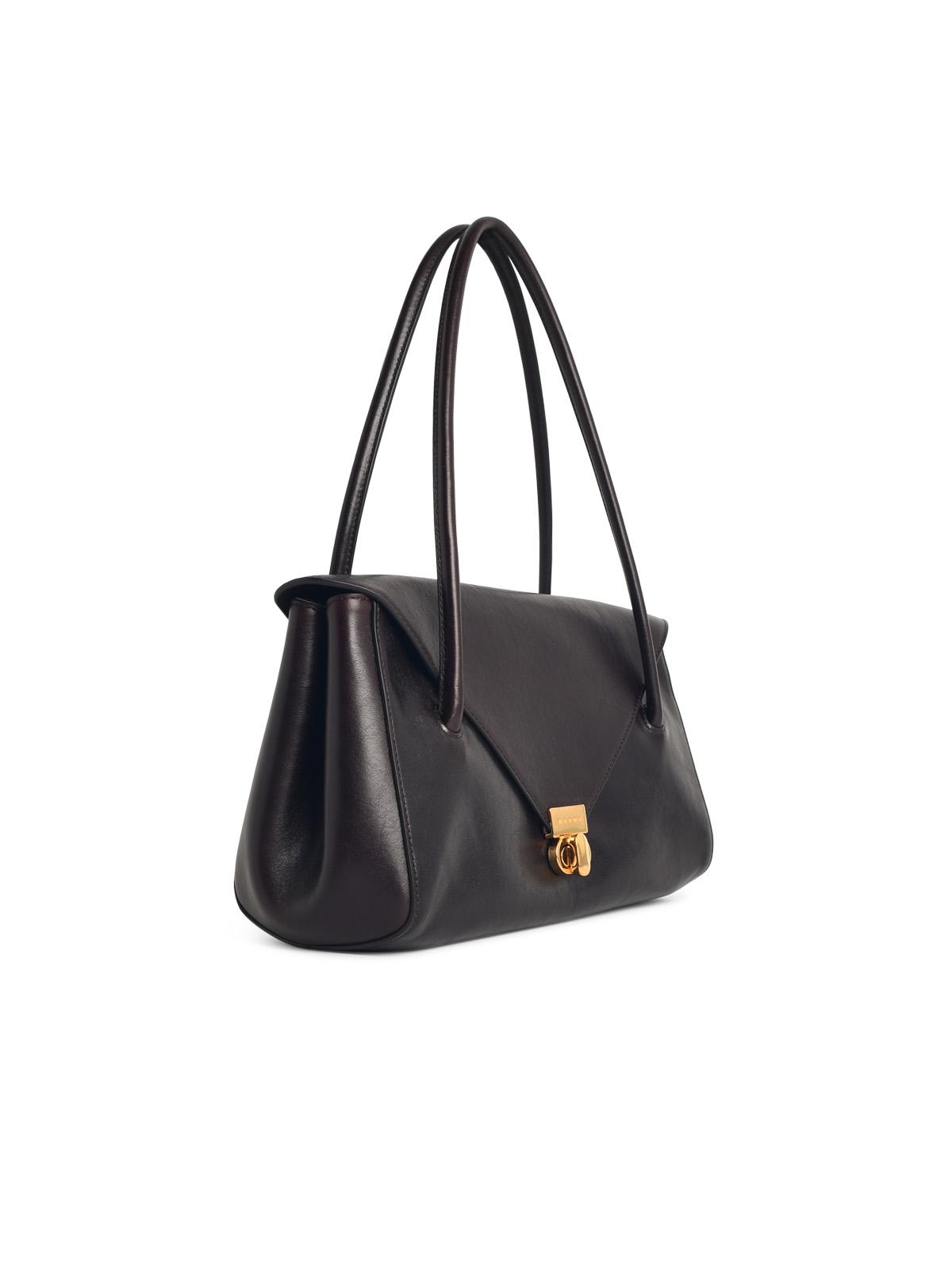 MARNI Marni 'East West' Brown Leather Bag Women