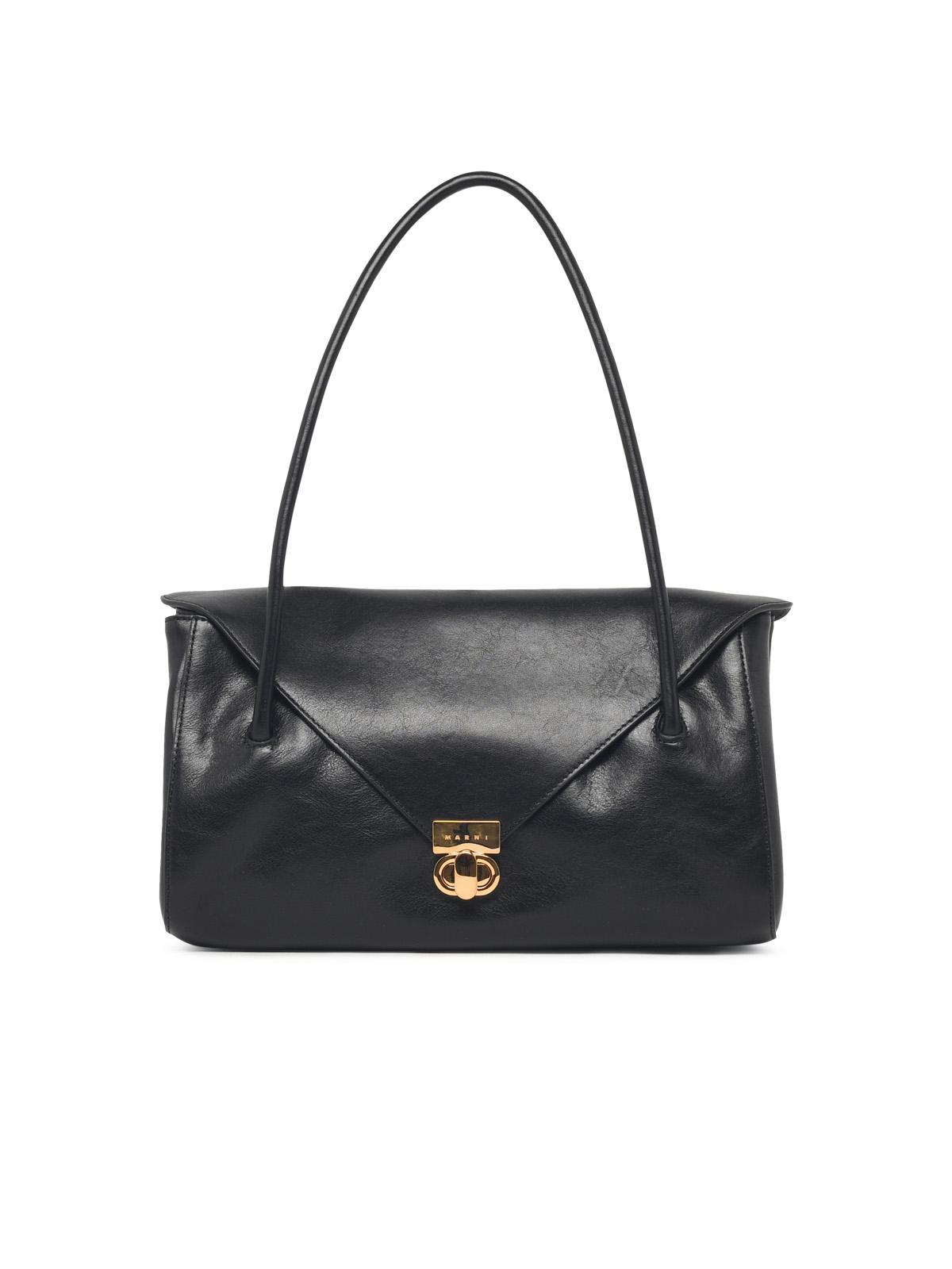 Marni 'East West' Black Leather Bag Women