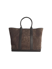 TOM FORD Tom Ford Large 'Tote' Brown Suede Bag Men