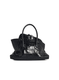 The Attico 'La Passeggiata' Mini Bag In Black Leather Women