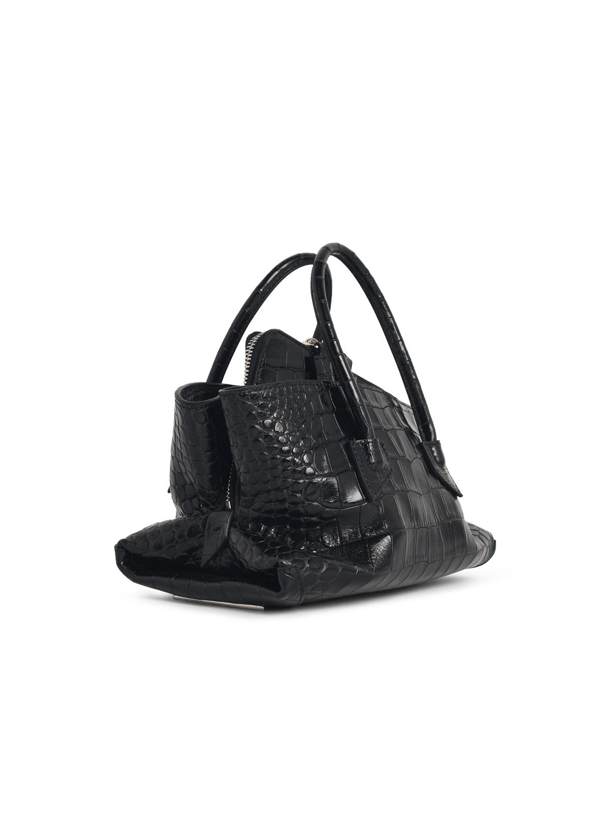 The Attico 'La Passeggiata' Mini Bag In Black Leather Women