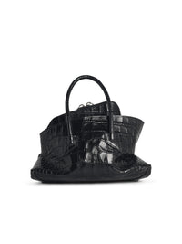 The Attico 'La Passeggiata' Mini Bag In Black Leather Women