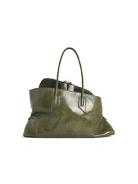 THE ATTICO The Attico Medium 'La Passeggiata' Green Leather Bag Women