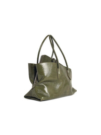 THE ATTICO The Attico Medium 'La Passeggiata' Green Leather Bag Women