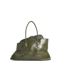 THE ATTICO The Attico Medium 'La Passeggiata' Green Leather Bag Women