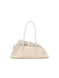 The Attico 'La Passeggiata Small' White Leather Bag Women