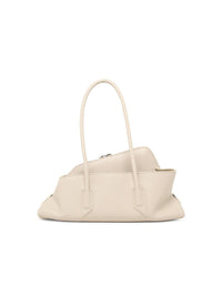 The Attico 'La Passeggiata Small' White Leather Bag Women