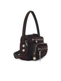 Acne Studios 'Camero Party' Brown Suede Bag Women