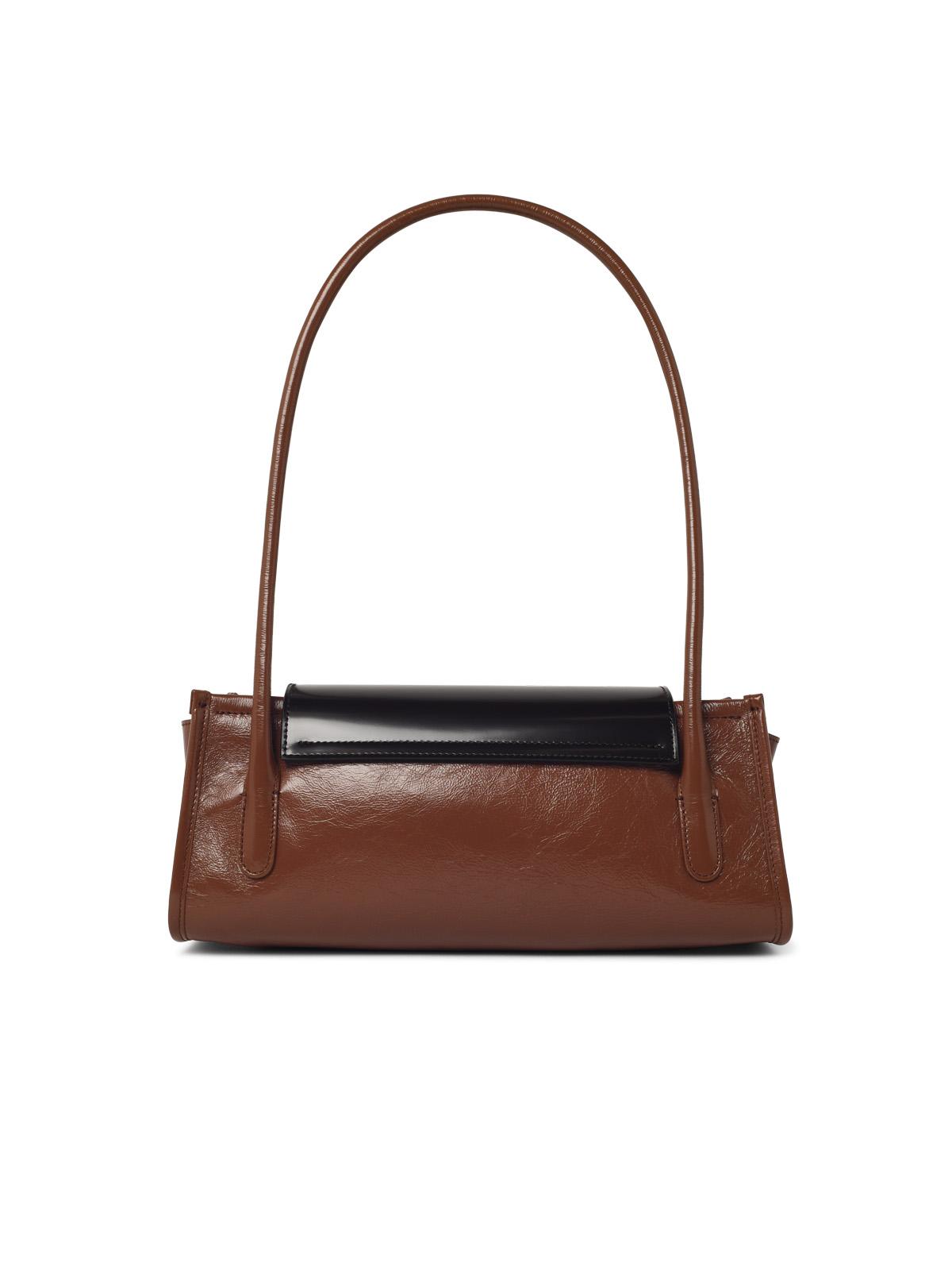 Marni 'Trunkette' Brown And Black Leather Bag Women
