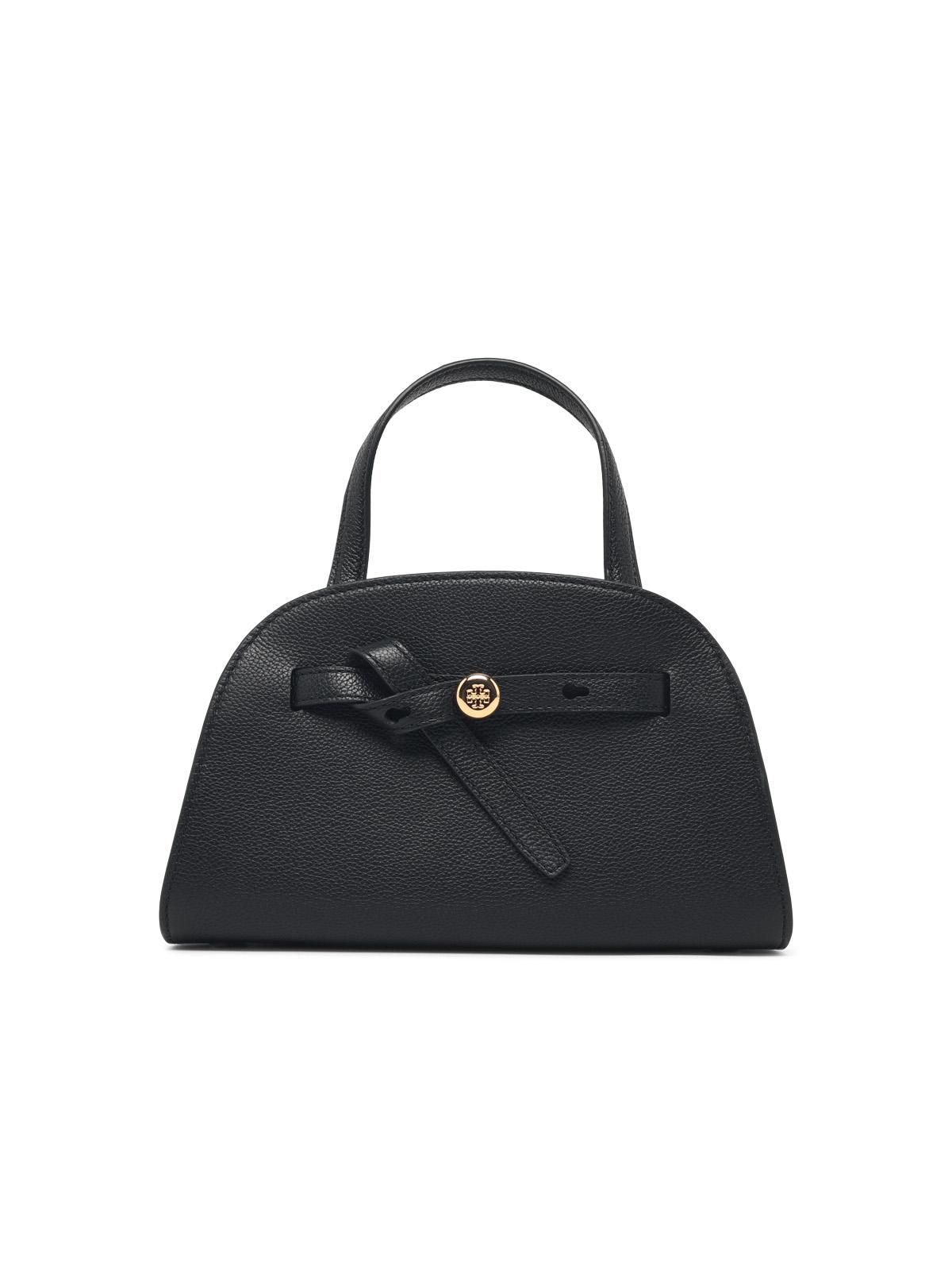 TORY BURCH Tory Burch 'Romy' Small Black Leather Top Case Women