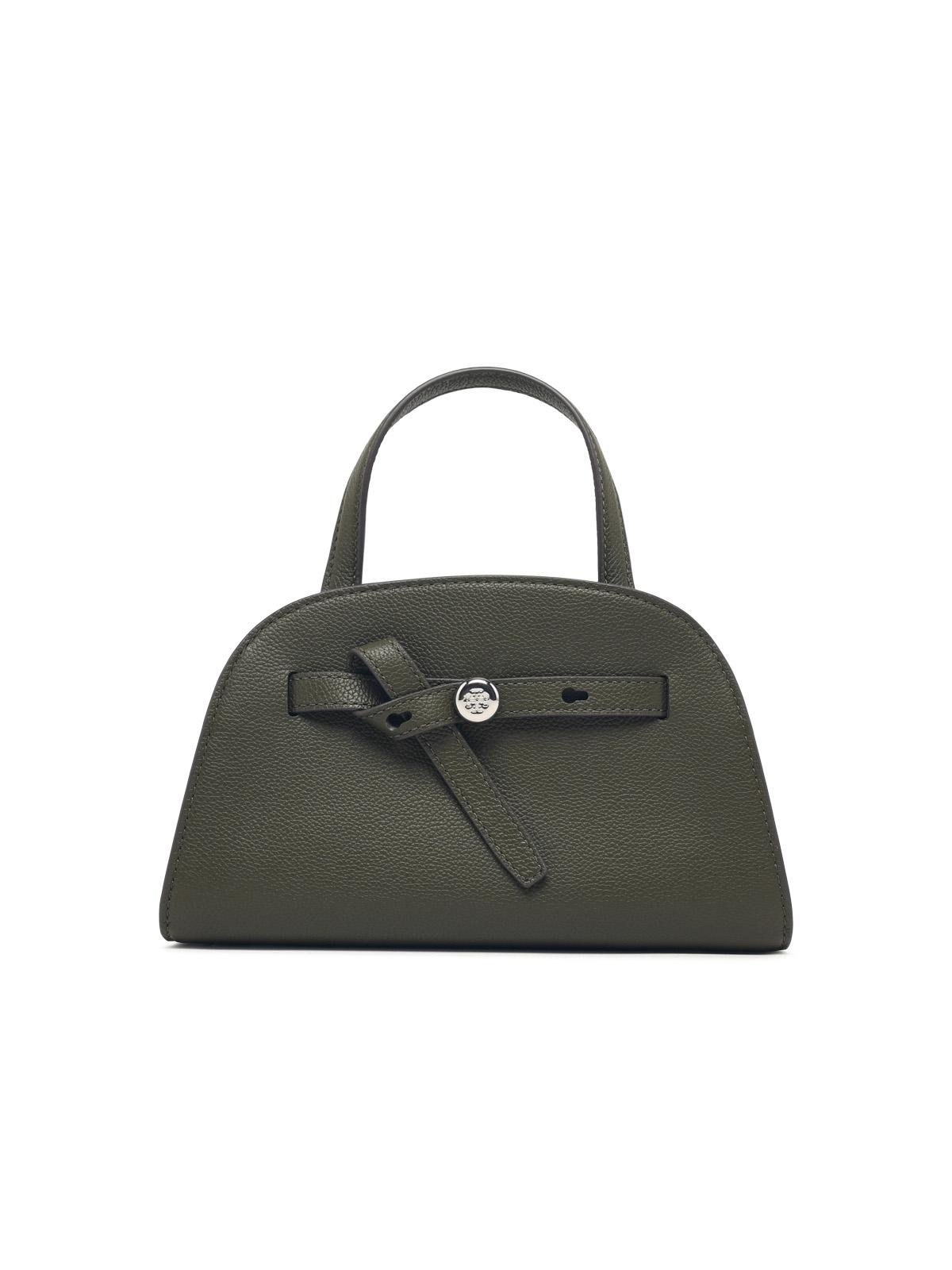 Tory Burch 'Romy' Small Top Case In Green Leather Women
