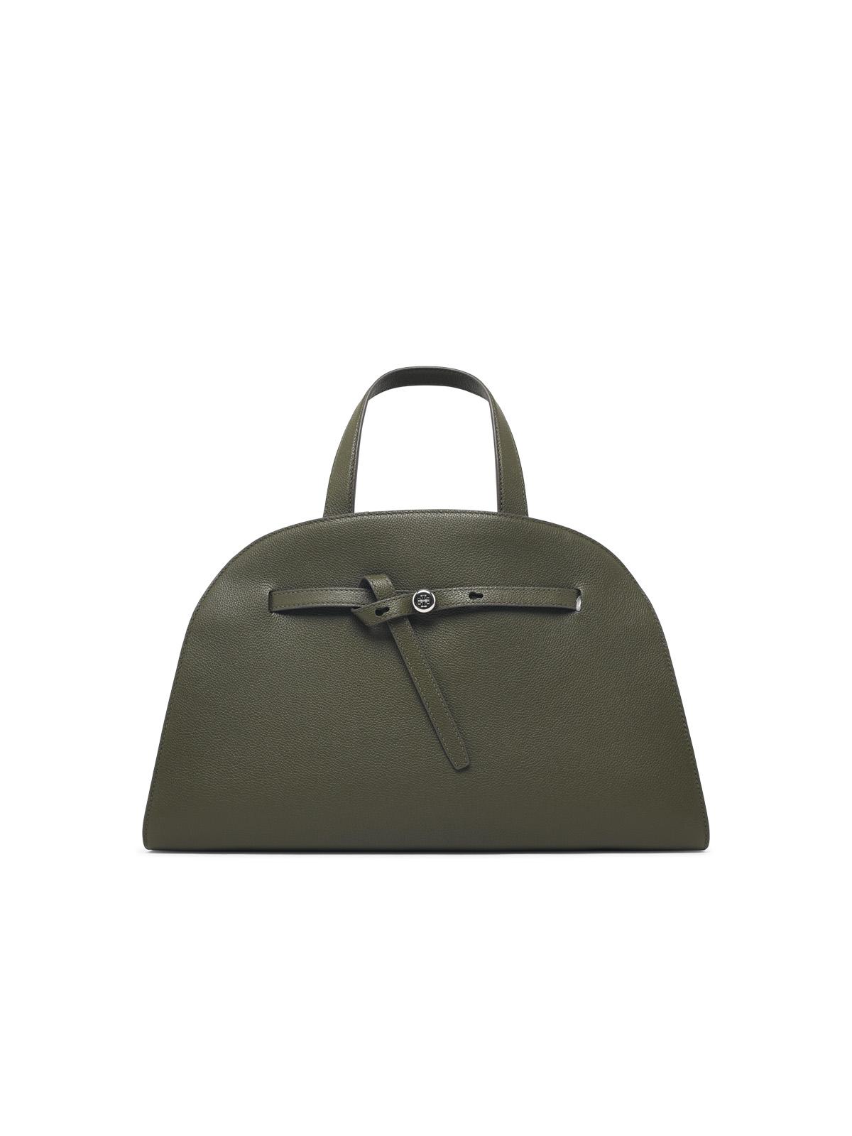 TORY BURCH Tory Burch 'Romy' Green Leather Top Case Women