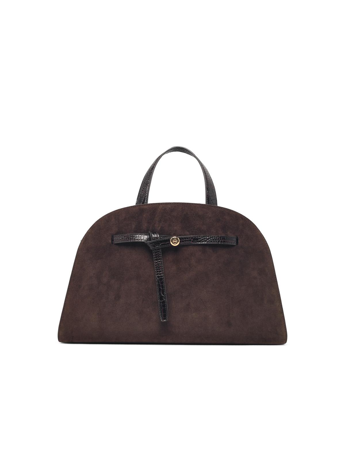 TORY BURCH Tory Burch 'Romy' Brown Suede Top Case Women