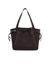 TORY BURCH Tory Burch 'Romy Tote' Brown Suede Bag Women